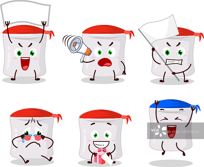 棉花糖吉祥物设计图片素材