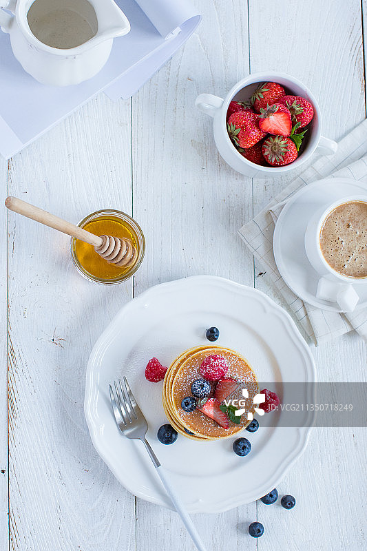水果松饼下午茶甜点图片素材