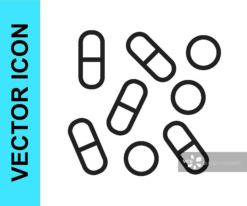 黑色药瓶生物黑客技术图标图片素材
