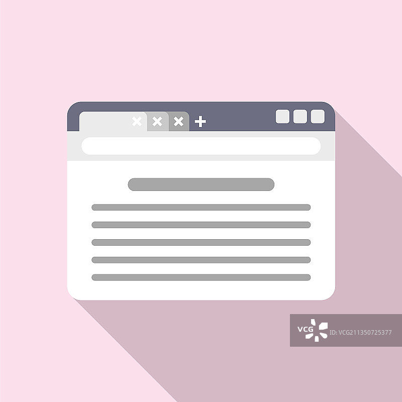 浏览器屏幕图标（扁平互联网电脑）图片素材