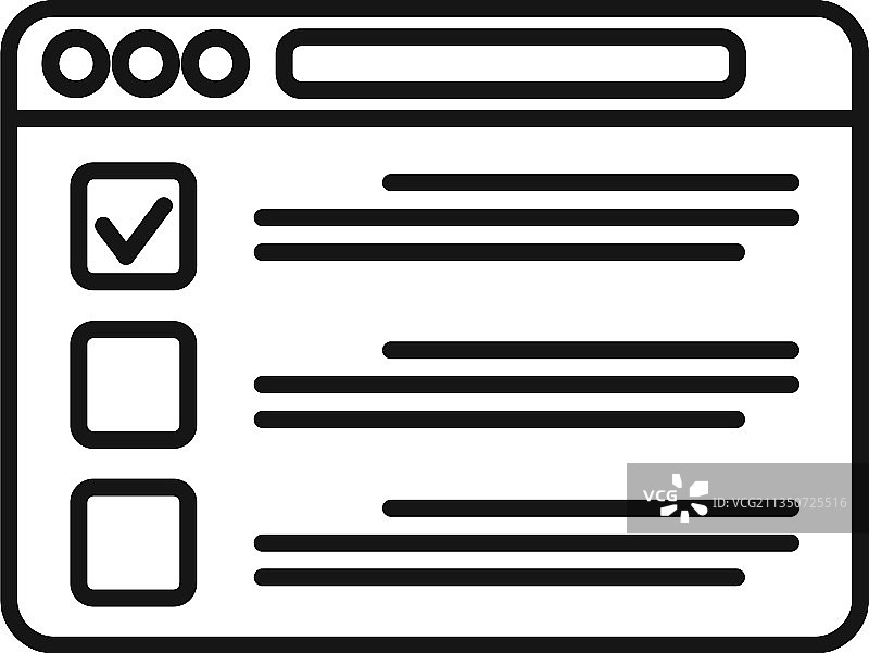 浏览器图标轮廓电脑窗口图片素材