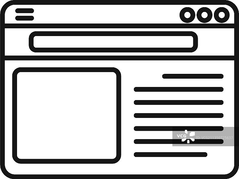 浏览器栏图标轮廓图片素材