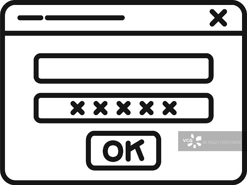 浏览器框架图标轮廓电脑窗口图片素材
