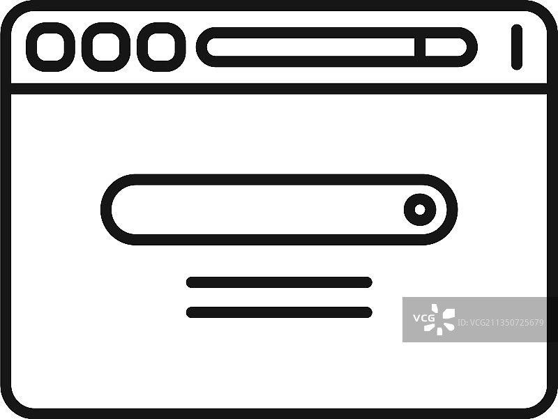 浏览器监控图标轮廓窗口图片素材