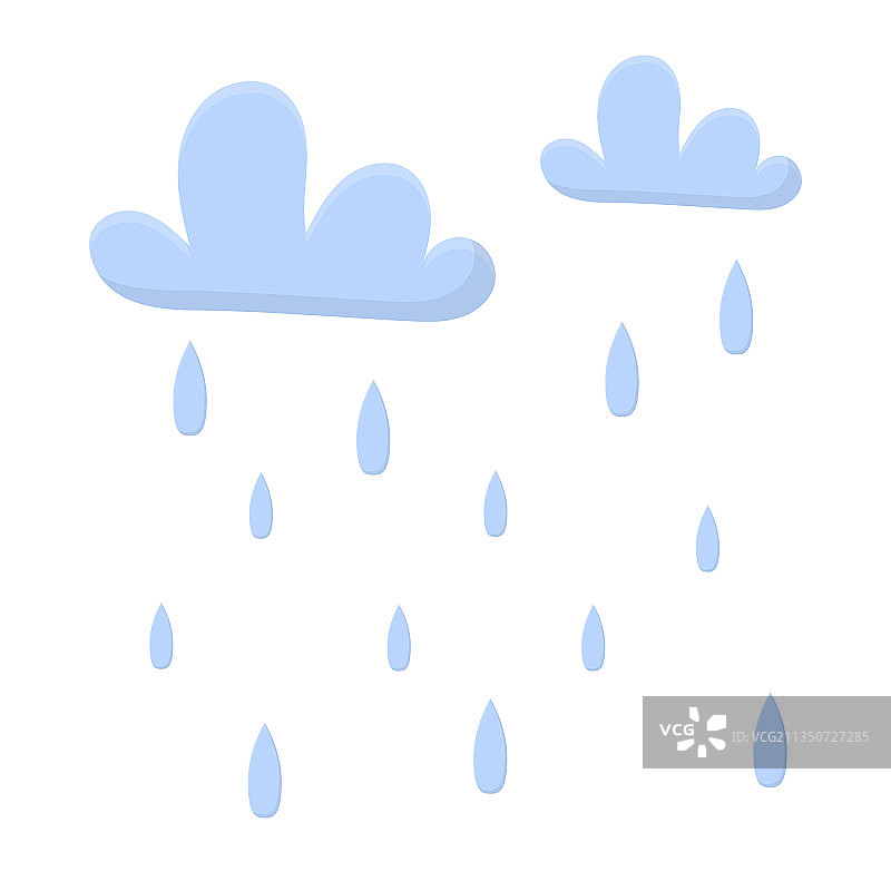 雨云和雨滴图片素材