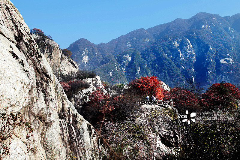 陕西西安翠华山自然风光图片素材