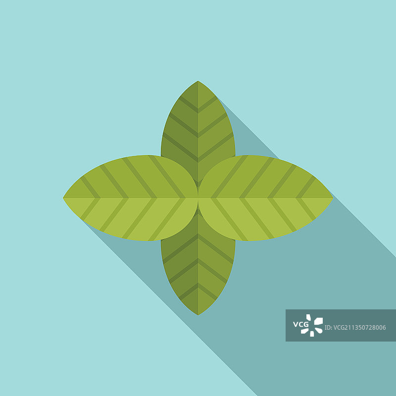 罗勒食品图标扁平香草香料图片素材