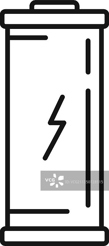 电池能量图标轮廓手机充电图片素材