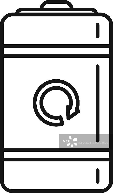 充电电池图标轮廓图片素材