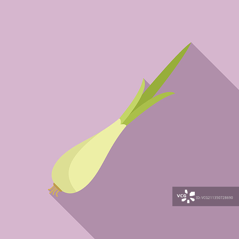 韭菜大蒜扁平图标图片素材