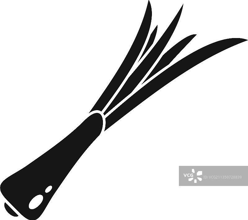 小葱韭菜图标图片素材