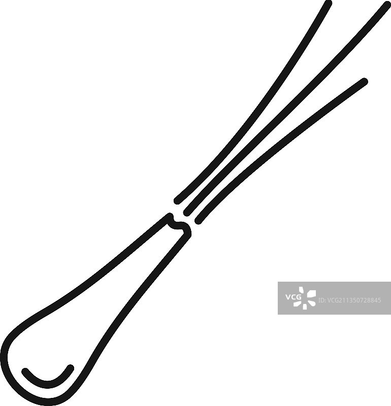 韭菜图标轮廓图片素材