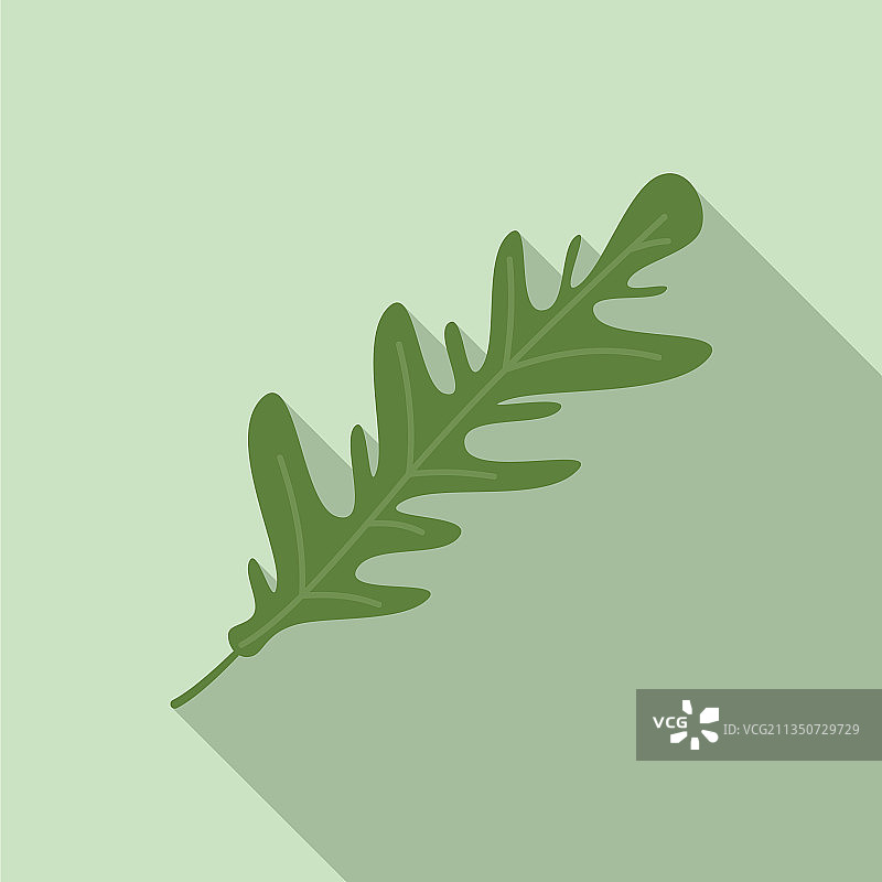 芝麻菜植物图标扁平风格图片素材
