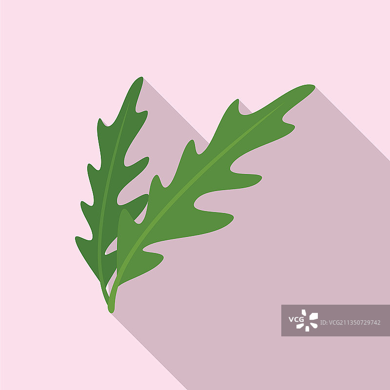 芝麻菜植物扁平图标图片素材
