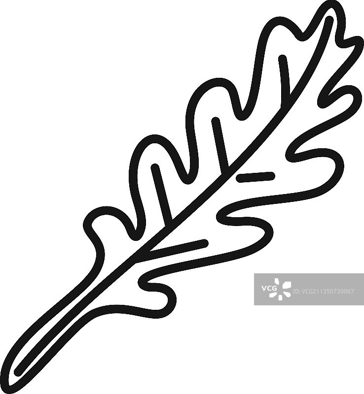 芝麻菜轮廓图标图片素材