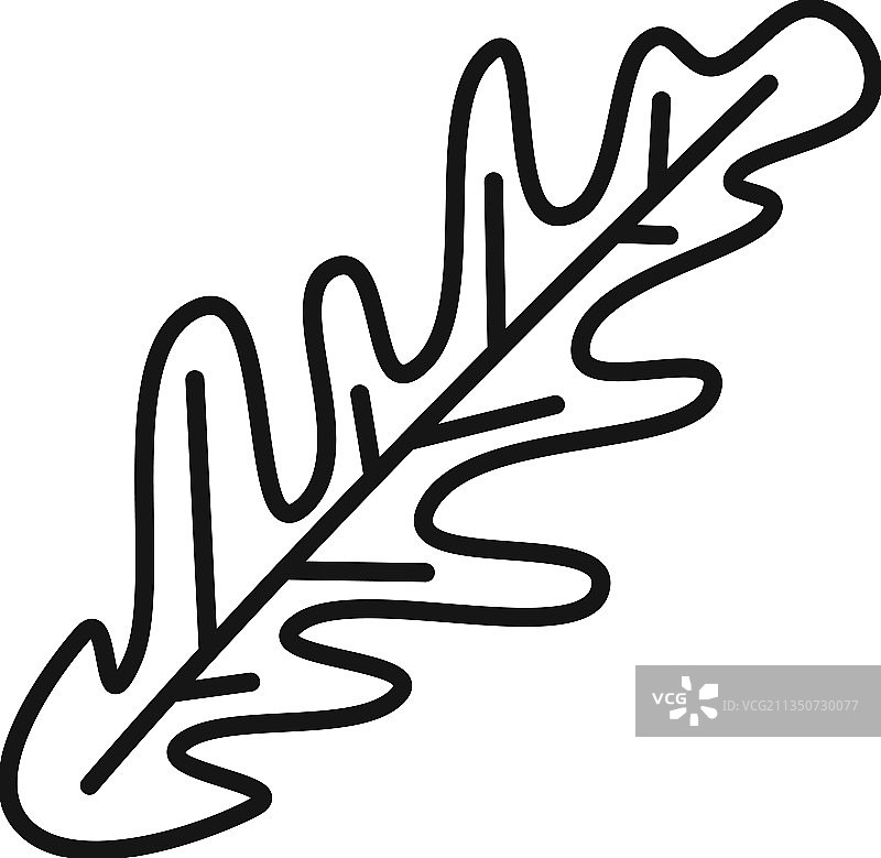 芝麻菜叶子轮廓图标图片素材