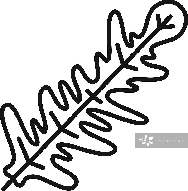 蔬菜芝麻菜图标轮廓图片素材