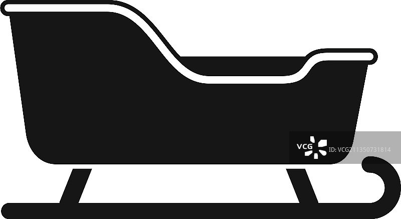 圣诞雪橇图标图片素材