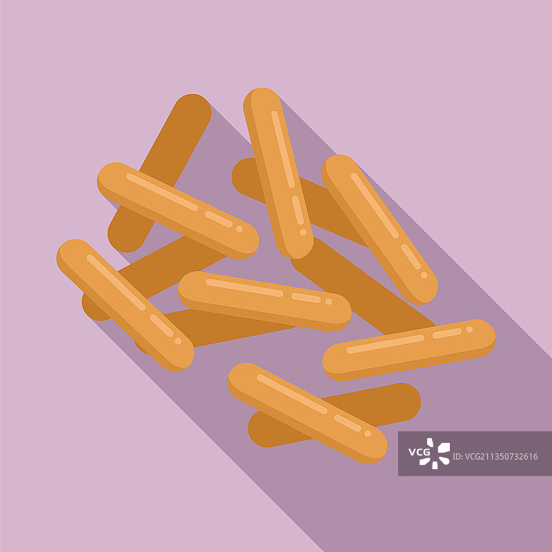 益生菌扁平图标图片素材