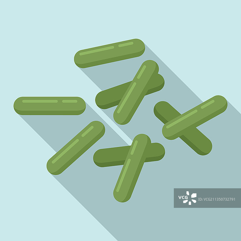益生菌细菌图标扁平良好细菌图片素材