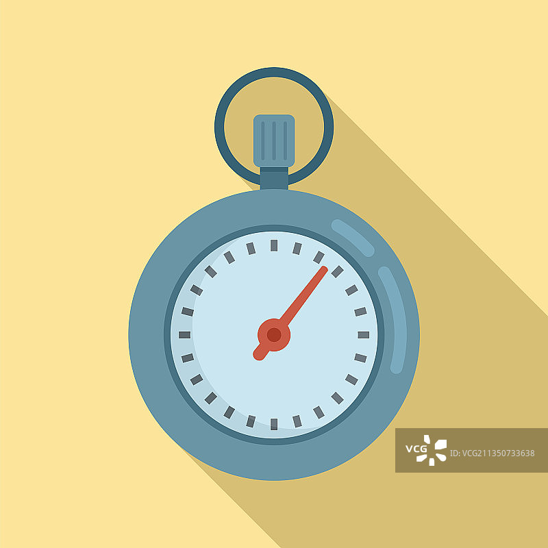 扁平风秒表时钟图标图片素材