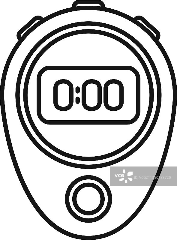 倒计时器图标轮廓秒表图片素材