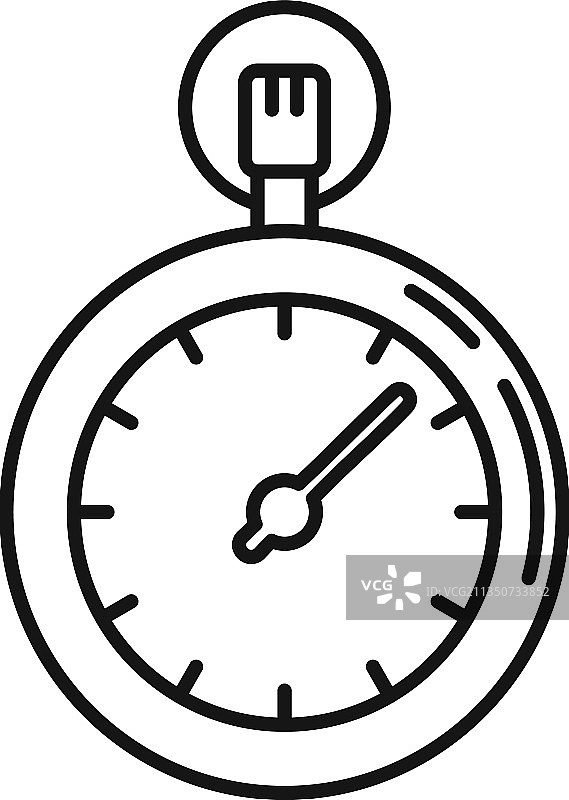 跑表图标轮廓图片素材