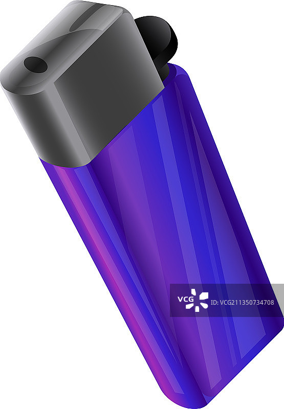 Zippo打火机卡通香烟火焰图标图片素材