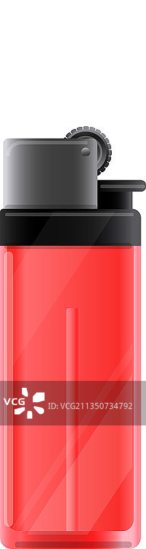 袖珍打火机卡通火焰图标图片素材