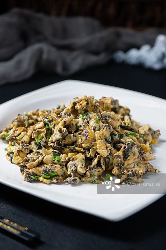 地皮菜炒蛋图片素材