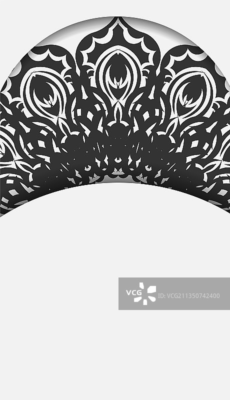 白色黑色即印明信片设计图片素材