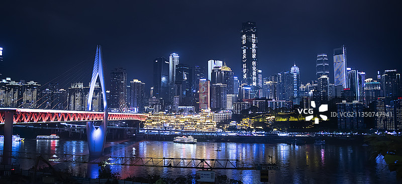 重庆夜景图片素材
