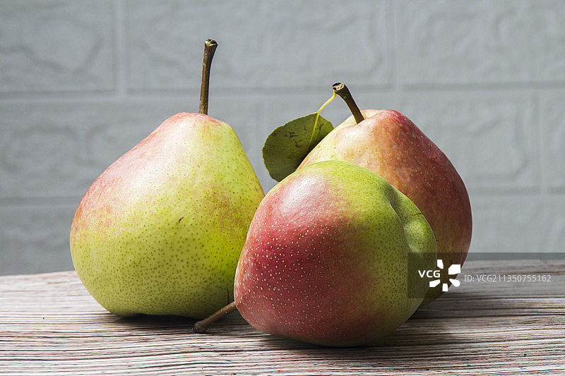 三个香梨图片素材