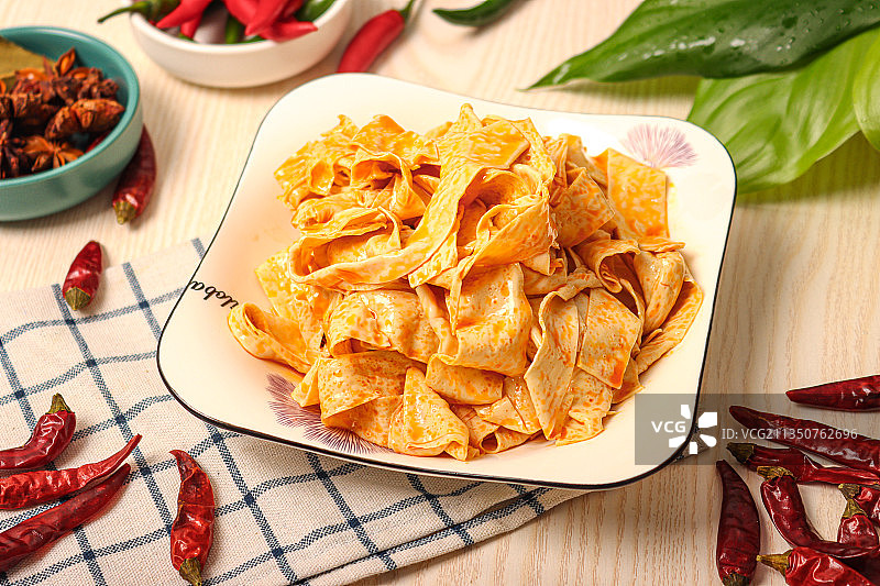 卤味豆腐皮图片素材