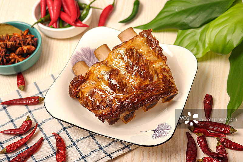 卤排骨图片素材