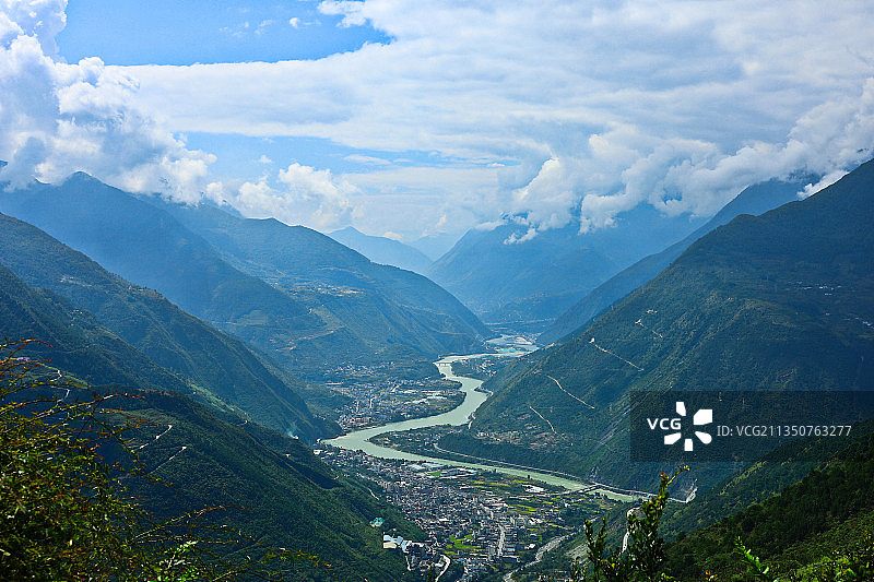 大渡河峡谷图片素材