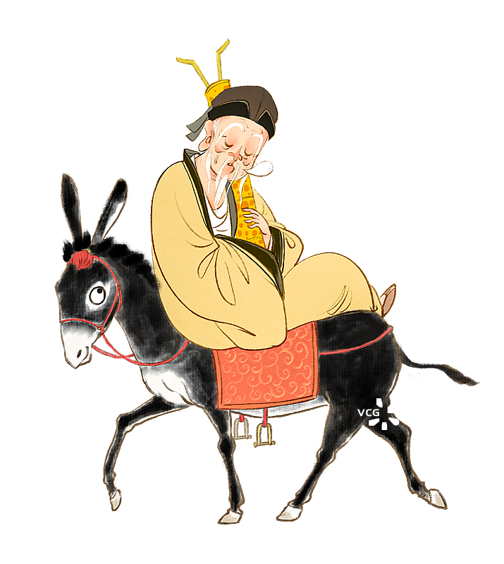 八仙过海神仙之一张果老人物元素图片素材