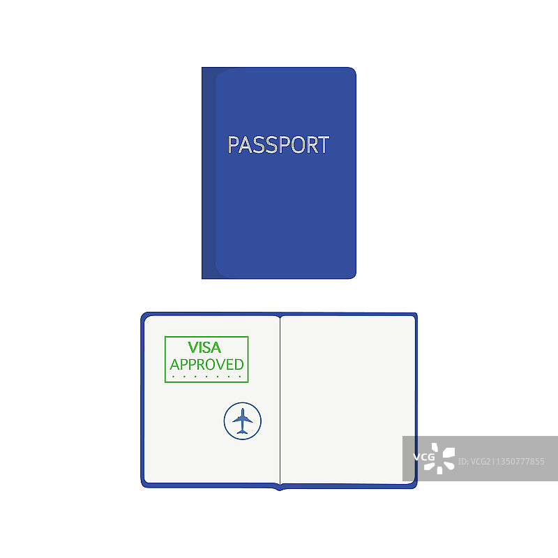 旅行护照登机牌图标图片素材