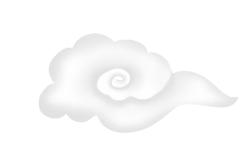 白色的祥云插画元素图片素材