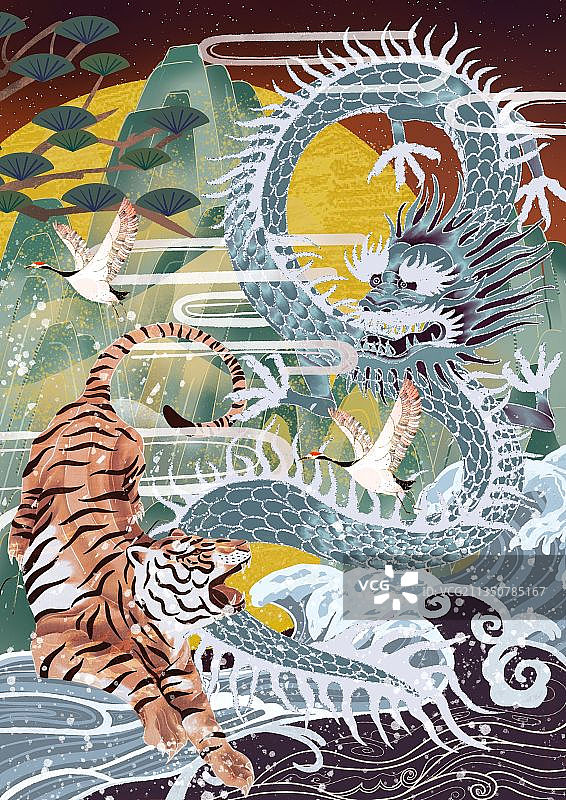 龙虎斗图片素材