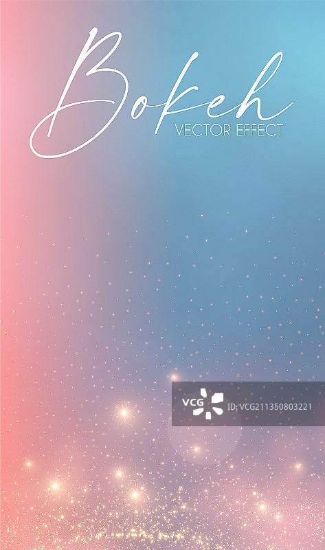 柔和散景的优雅光效流体图片素材