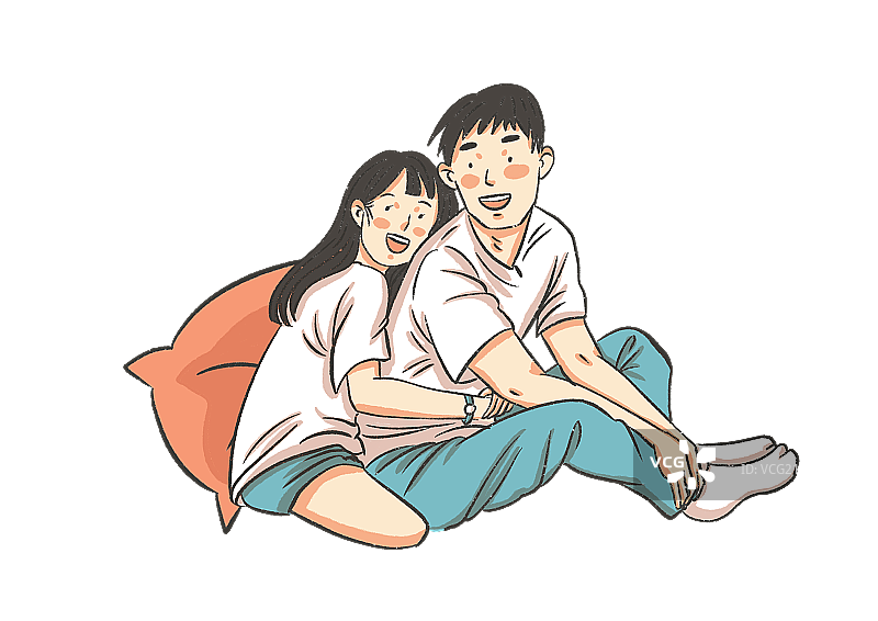 小情侣图片素材