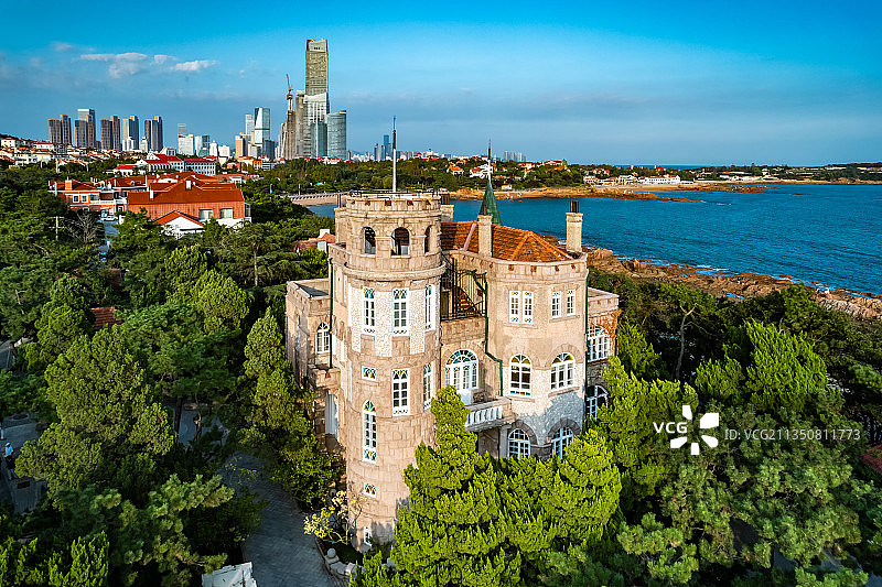 青岛八大关花石楼图片素材