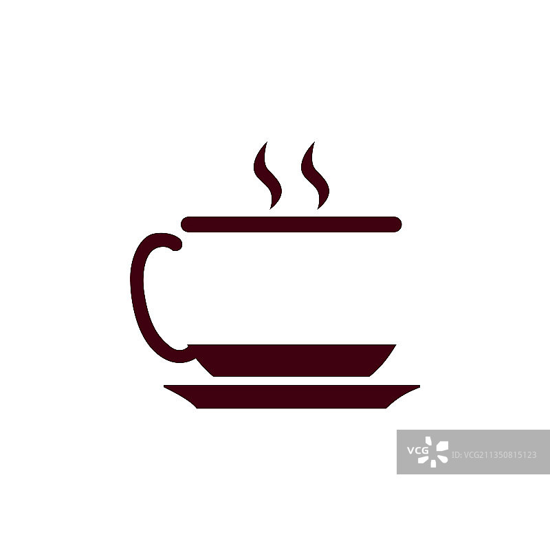 抽象字母C咖啡杯标志图标图片素材