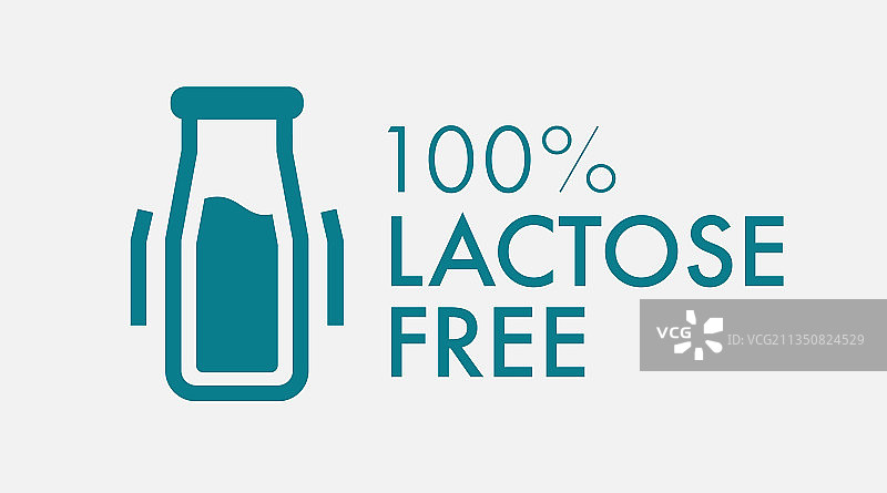 无乳糖标签图片素材