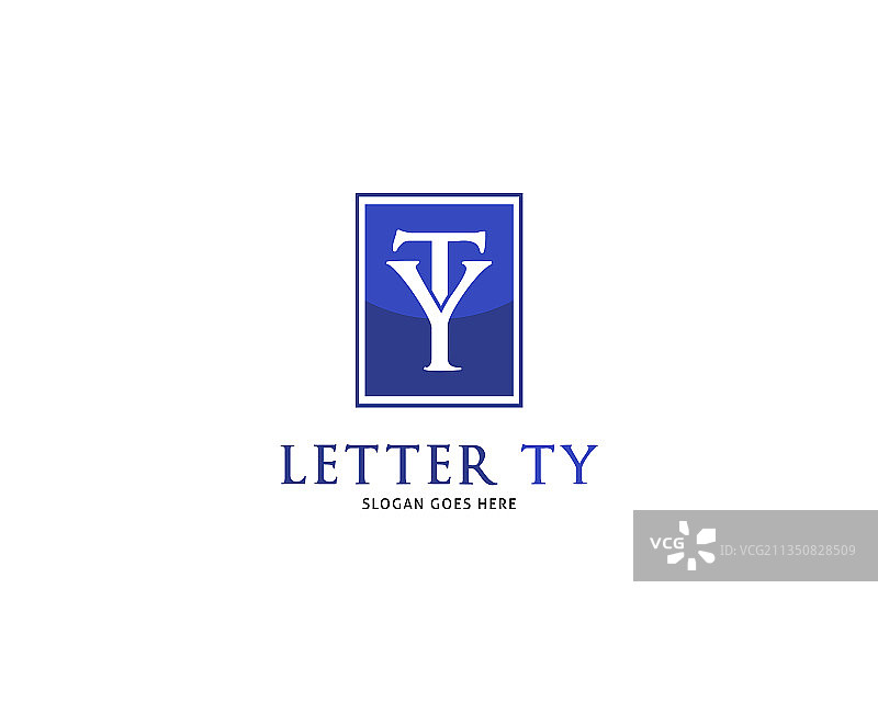 字母TY标志模板设计图片素材