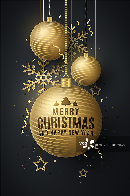 圣诞节装饰设计概念图片素材