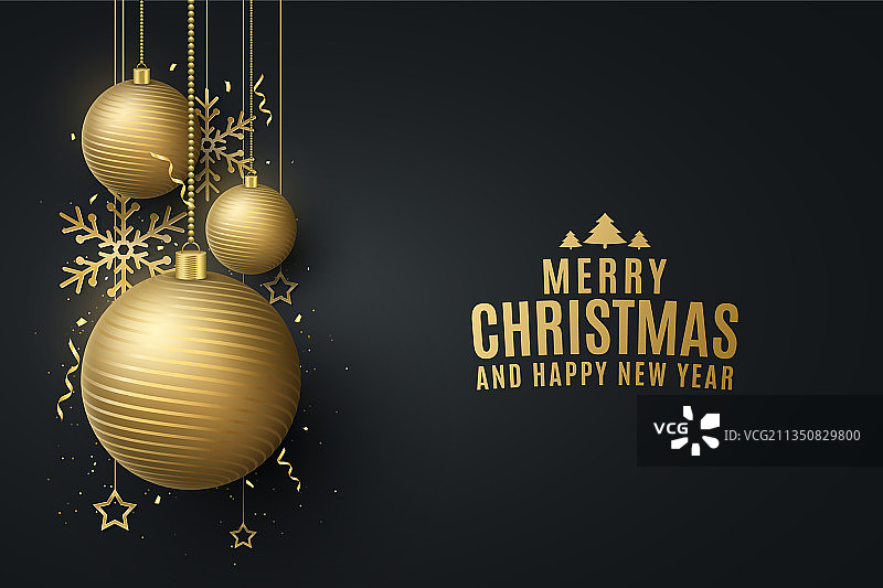 圣诞新年设计贺卡图片素材