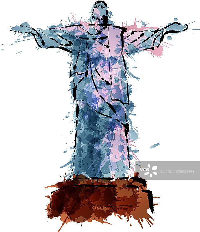 里约热内卢基督救世主雕像图片素材