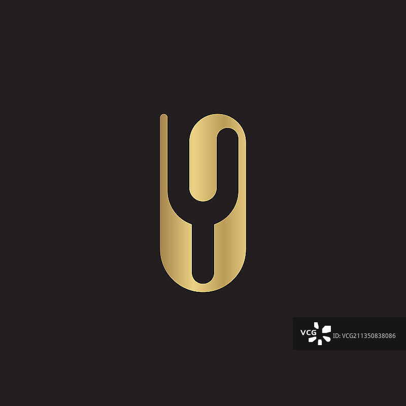 字母首字母标志 uy yu y和u图片素材